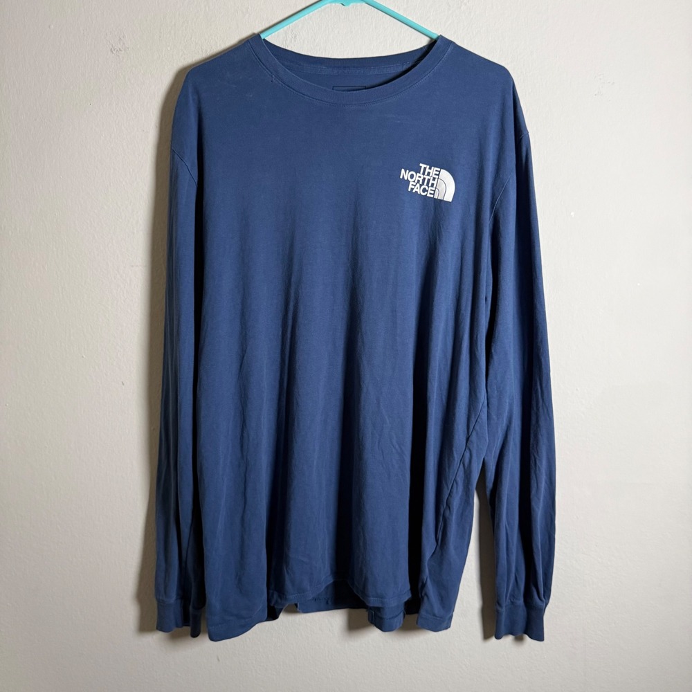 The North Face Mens XL Long Sleeve‎ Graphic T-Shirt Never Stop Exploring Logo